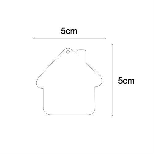 Pleksi Ev Anahtarl�k Haz�r Bask�s�z �effaf Kal�nl�k 3mm