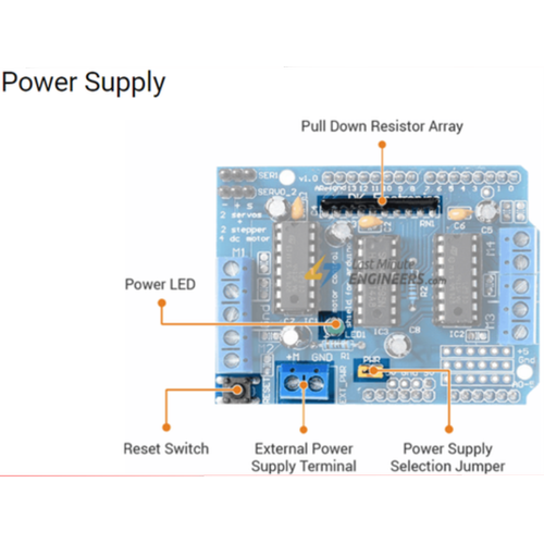 Motor Shield - L293D (Arduino Uyumlu)