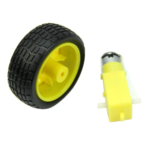 Arduino ile Uyumlu 6V 250 RPM Robot Tekerlek ve DC Motor