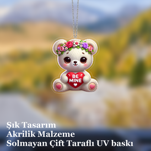 Araba Ayna S�s�, Araba S�s�, �anta Aksesuar� - Benim Ol - Pleksi Malzeme, UV Bask�l� - 017