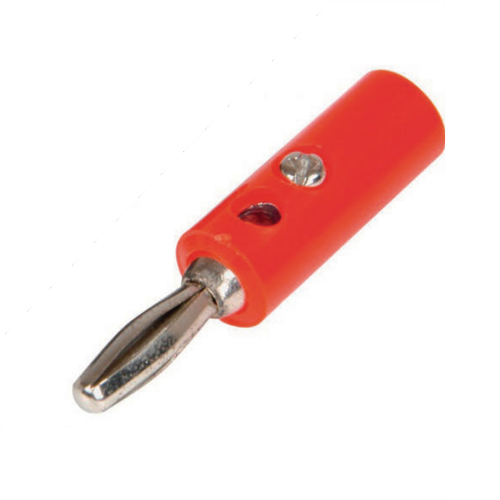 4mm Banana Erkek Konnekt�r Jack Fi� - Muz ( K�rm�z� )