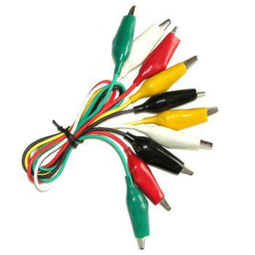 Krokodil Test Kablosu 5 Adet B�y�k (Arduino ile Uyumlu - Elektronik)