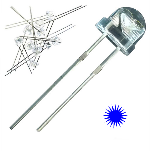 Mantar Led 4.8mm ( Mavi ) 10 Adet