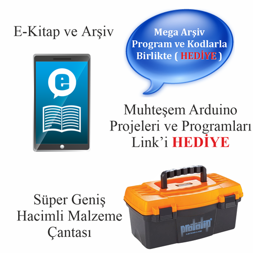 Arduino ile Uyumlu S�per Full Profesyonel Set 138 Par�a 375 Adet