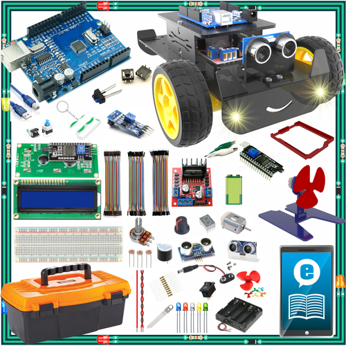 Arduino ile Uyumlu Ba�lang�� Seti Uno R3 S�per �deal Set 92 Par�a 317 Adet