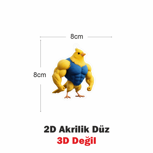 Araba Ayna S�s�, Araba S�s�, �anta Aksesuar� - Kanarya - Pleksi Malzeme, UV Bask�l� - 025