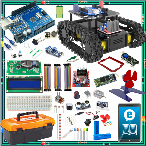 Arduino ile Uyumlu Ba�lang�� Seti Uno R3 Black Mamba Set 94 Par�a 327 Adet