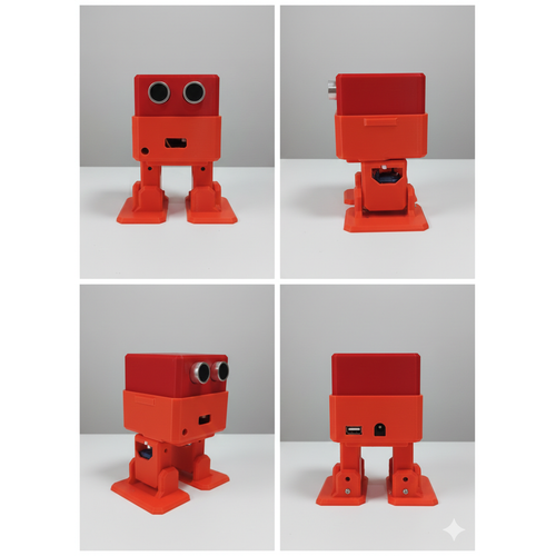 Arduino ile Uyumlu  Otto Robot 3D Bask� G�vde Par�alar� - Tam Set Plastik Kit