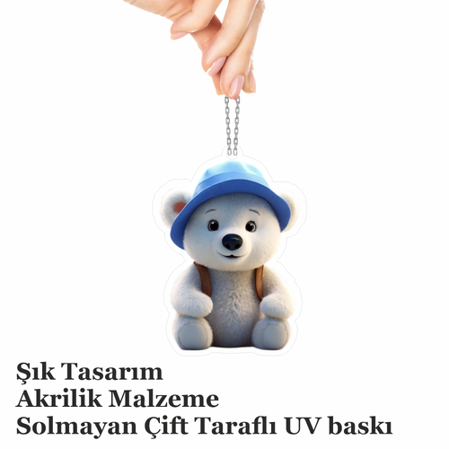 Araba Ayna S�s�, Araba S�s�, �anta Aksesuar� - Turist Ay� - Pleksi Malzeme, UV Bask�l� - 010