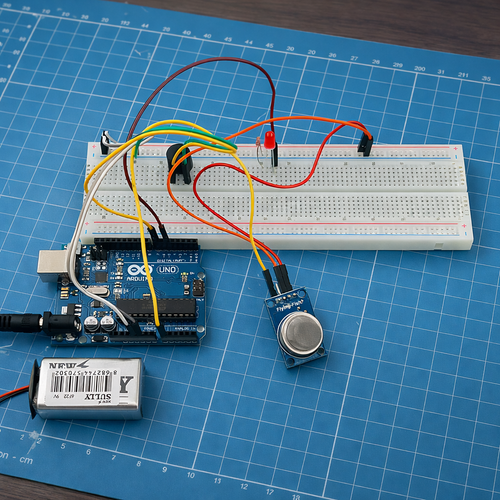 Arduino ile Uyumlu MQ-4 Metan Gaz Sens�r� Do�algaz Alarm Projesi (Monte Edilmi�, Kurulu, Haz�r Proje)