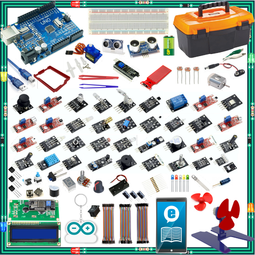 Arduino ile Uyumlu UNO R3 ( CH340G ) Ultra Sens�r Seti 119 Par�a 334 Adet