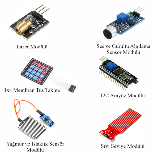 Arduino ile Uyumlu Ba�lang�� Seti UNO R3 B�y�k F�rsat 93 Par�a 312 Adet