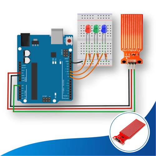 Arduino ile Uyumlu Su Seviye Sens�r� Full Projesi - Demonte ( No:1 )