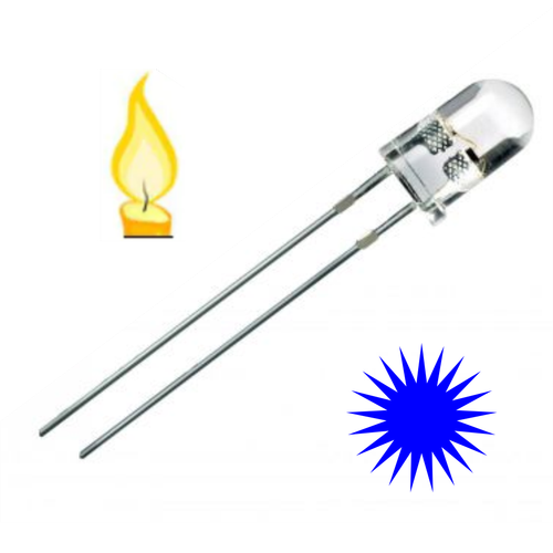 5mm Mum Led Titrek Mavi 5 Adet