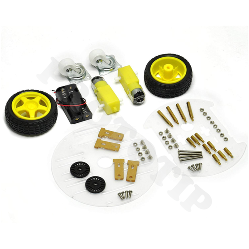 Arduino ile Uyumlu 2WD Yuvarlak Robot Araba Platform �ift Katl�