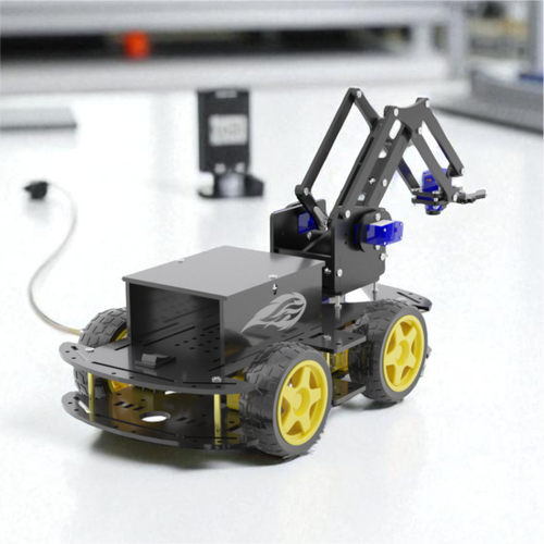 Arduino ile Uyumlu 4WD Robot Kollu Full Set - �lk ve Tek 4WD PRO - CRANE