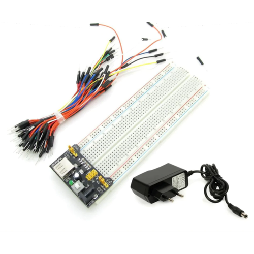 Breadboard Seti Adapt�r + Power Supply + 65li Jumper Kablo + Breadboard
