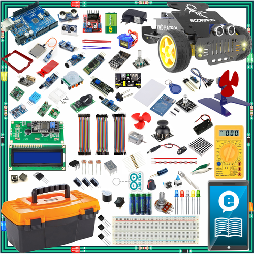 Arduino ile Uyumlu S�per Full Profesyonel Set 138 Par�a 375 Adet