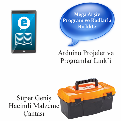 Arduino ile Uyumlu Ba�lang�� Seti UNO R3 CH340 -Turbo Black V3. 107 Par�a 349 Adet