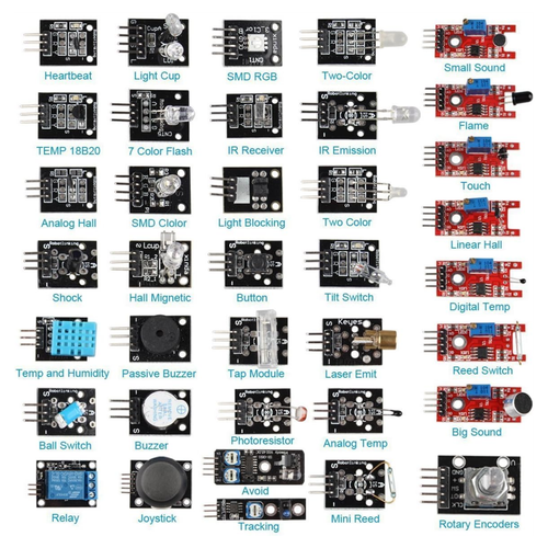 Arduino ile Uyumlu UNO R3 ( CH340G ) Ultra Sens�r Seti 119 Par�a 334 Adet