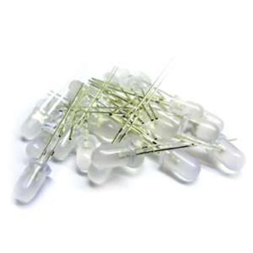 5mm Mat ( Diffused ) Beyaz Led 50 Adet