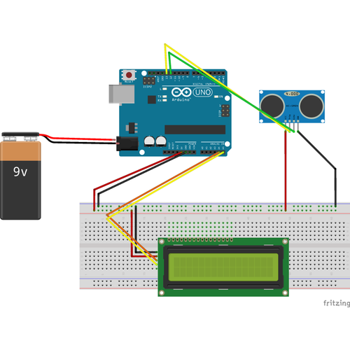Arduino ile Uyumlu Mesafe �l�me Projesi (Monte Edilmi�, Kurulu, Haz�r Proje)
