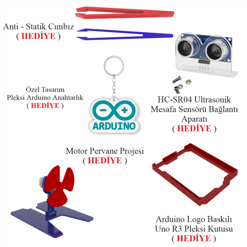 Arduino ile Uyumlu UNO R3 ( CH340G ) Ekonomik Set 80 Par�a 301 Adet