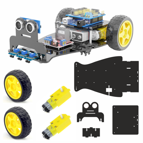 Arduino ile Uyumlu 2WD Follower �izgi �zleyen Araba Full Set