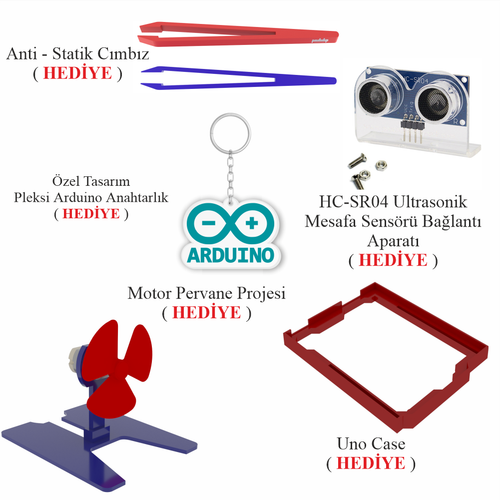 Arduino ile Uyumlu Ba�lang�� Seti UNO R3 ( CH340 ) 107 Par�a 344 Adet