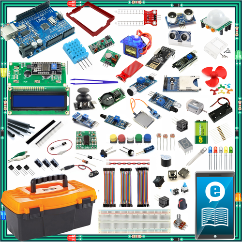 Arduino ile Uyumlu Set �leri D�zey UNO R3 bol �e�it sens�r ve modul ( CH340 ) Toplam: 344 Par�a