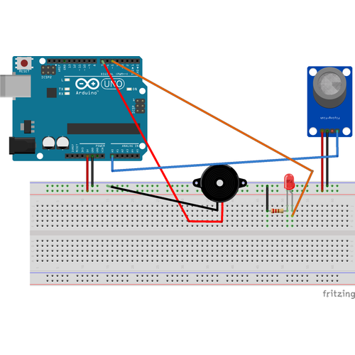 Arduino ile Uyumlu MQ-2 Gaz Sens�r� Gaz Alarm Projesi (Monte Edilmi�, Kurulu, Haz�r Proje)