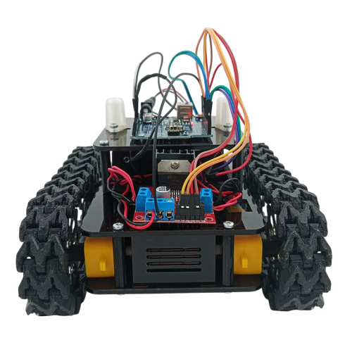 Arduino ile Uyumlu 4WD Paletli Arazi Arac� Black Mamba Uzaktan Kontrol Full Monteli