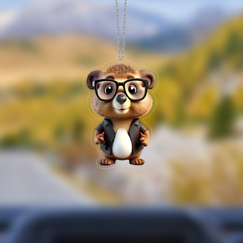 Araba Ayna S�s�, Araba S�s�, �anta Aksesuar� - K���k Ay� - Pleksi Malzeme, UV Bask�l� - 012