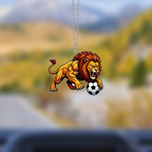 Araba Ayna S�s�, Araba S�s�, �anta Aksesuar� - Aslan 2 - Pleksi Malzeme, UV Bask�l� - 041