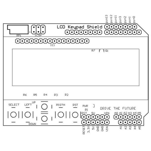 LCD Keypad Shield (Arduino Uyumlu)