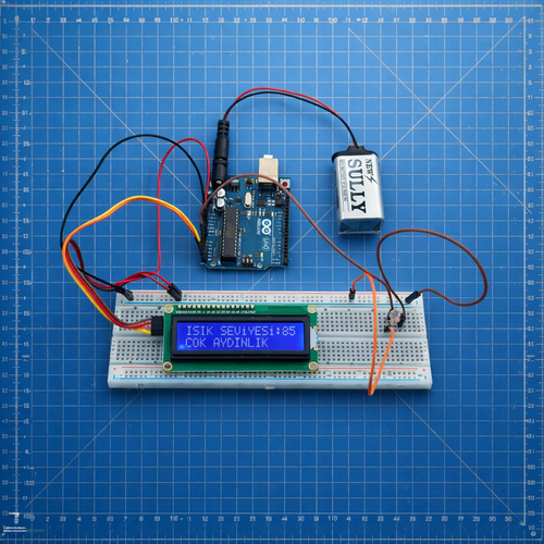 Arduino ile Uyumlu LDR I��k �iddeti �l�me Projesi (Monte Edilmi�, Kurulu, Haz�r Proje)