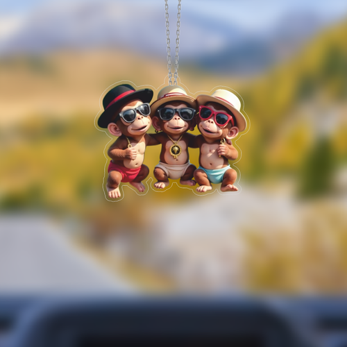 Araba Ayna S�s�, Araba S�s�, �anta Aksesuar� - �� Kafadar - Pleksi Malzeme, UV Bask�l� - 006