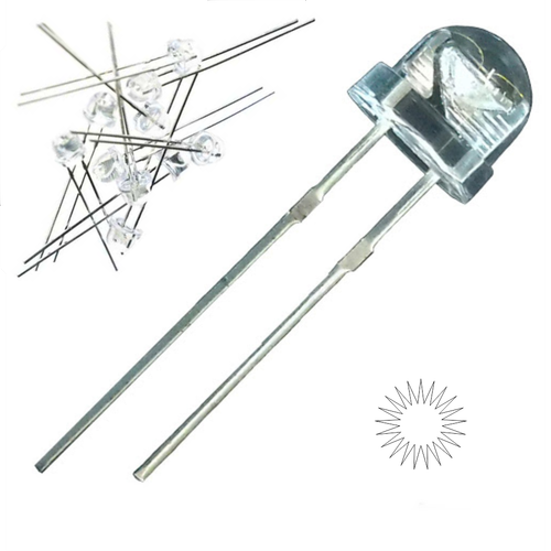 Mantar Led 4.8mm ( Beyaz ) 10 Adet