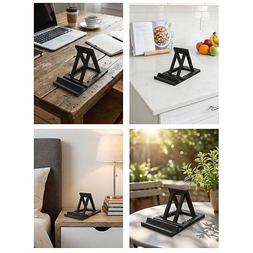 Ayarlanabilir Masa�st� Telefon ve Tablet Stand� - Katlanabilir Ergonomik Tutucu