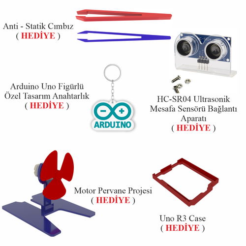 Arduino ile Uyumlu ��reniyorum Seti UNO R3 ( CH340 ) 46 Par�a 176 Adet