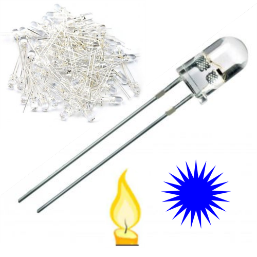 5mm Mum Led Titrek Mavi 10 Adet