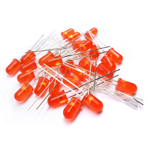 5mm Mat ( Diffused ) K�rm�z� Led 10 Adet