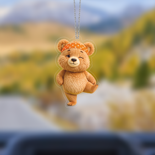 Araba Ayna S�s�, Araba S�s�, �anta Aksesuar� - Ay� Yoga - Pleksi Malzeme, UV Bask�l� - 009