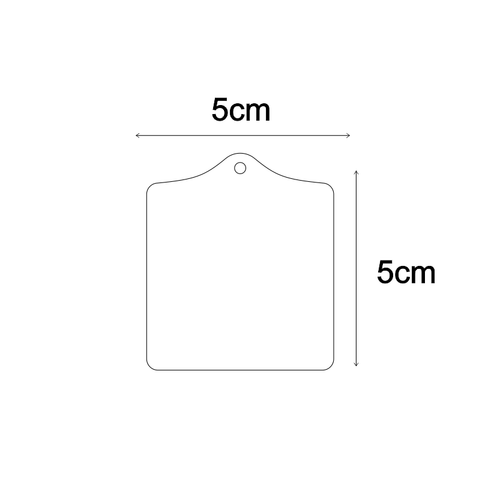 Pleksi Kare Kulplu Anahtarl�k Haz�r Bask�s�z �effaf Kal�nl�k 3mm