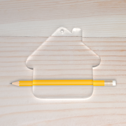 Pleksi Ev Anahtarl�k Haz�r Bask�s�z �effaf Kal�nl�k 3mm