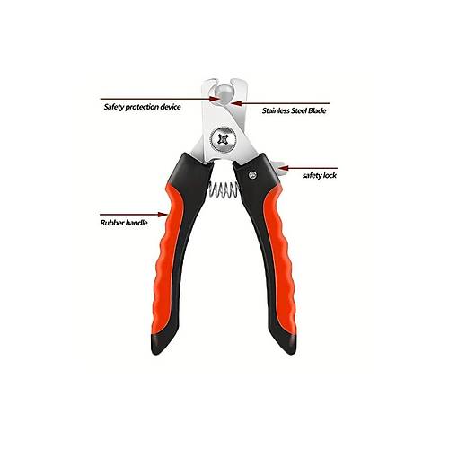 Evcil Hayvan T�rnak Makas� + T�rp� Seti | Kaymaz Sapl� G�venli Kesim | Kedi K�pek T�rnak Bak�m Arac�