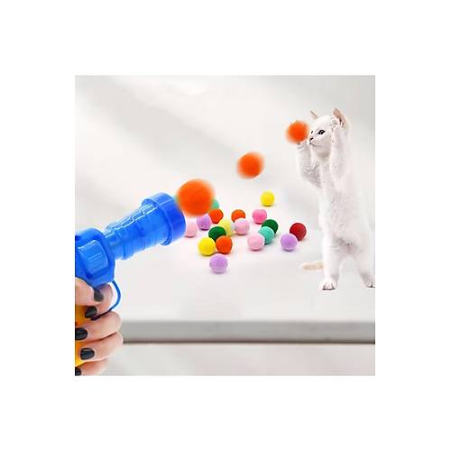 Tabancal� Hareketli 30 Pelu� Toplu Top Atan Kedi Oyunca��