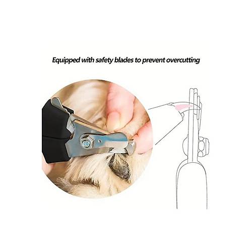 Evcil Hayvan T�rnak Makas� + T�rp� Seti | Kaymaz Sapl� G�venli Kesim | Kedi K�pek T�rnak Bak�m Arac�