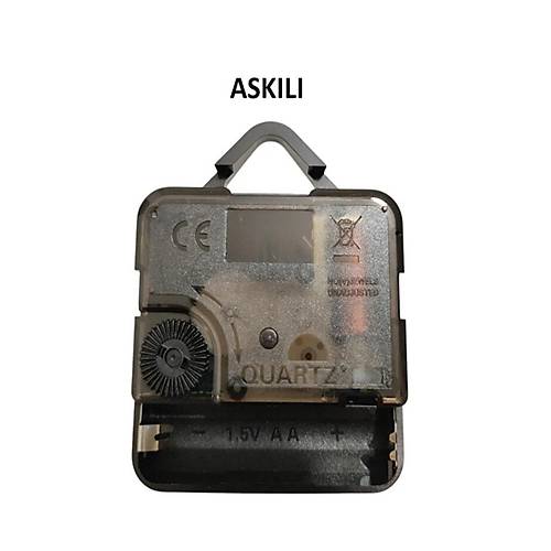 Akar Saat Mekanizmas� Sessiz Duvar Saat Mekanizmas� 16 Mm �aft -akrep-yelkovan-saniye Siyah-ask�l�