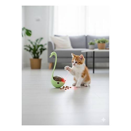 lazerli Ku�u Kedi Oyunca�� � Hareketli Hac�yatmaz & Mama Da��t�c�